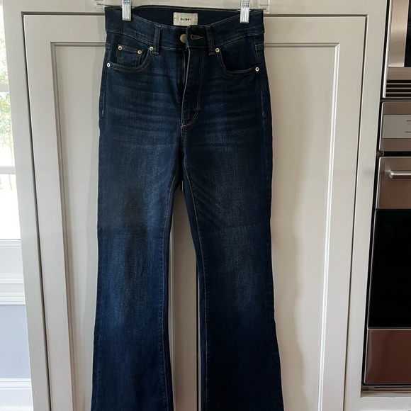 DL1961 Dark Indigo Flare Jeans - Picture 1 of 4